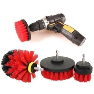 3PCS Red Drill Brush Power Scrubber Tub Cleaning Brush