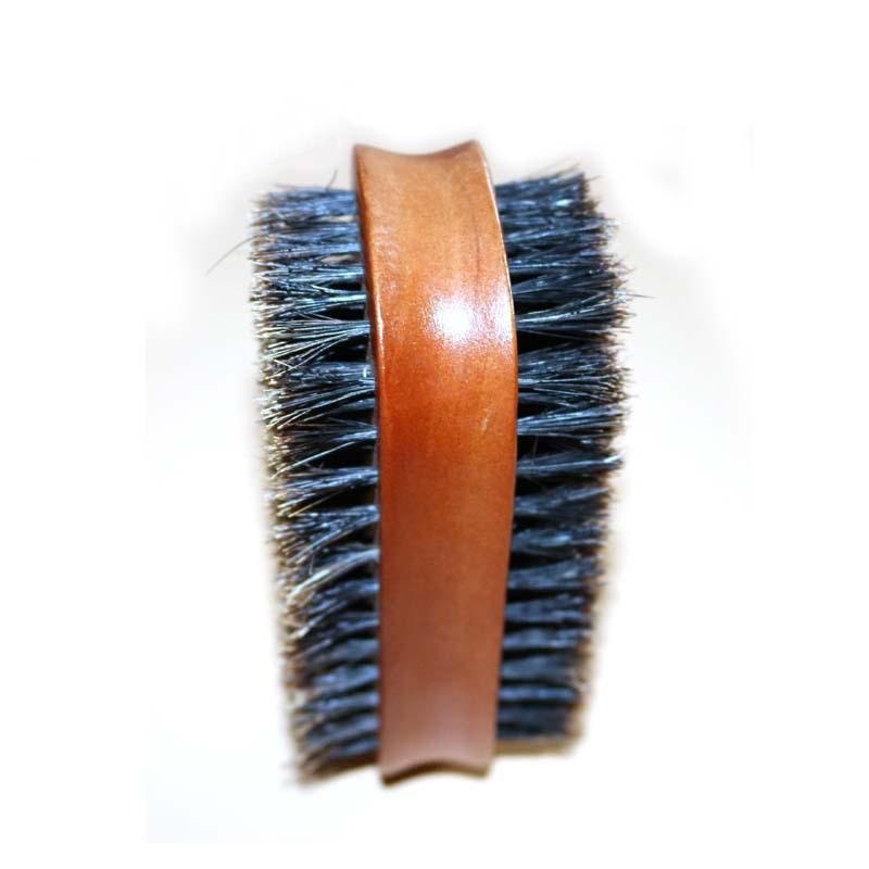 Wooden Handle Bristle Double Sided Shoe Brush