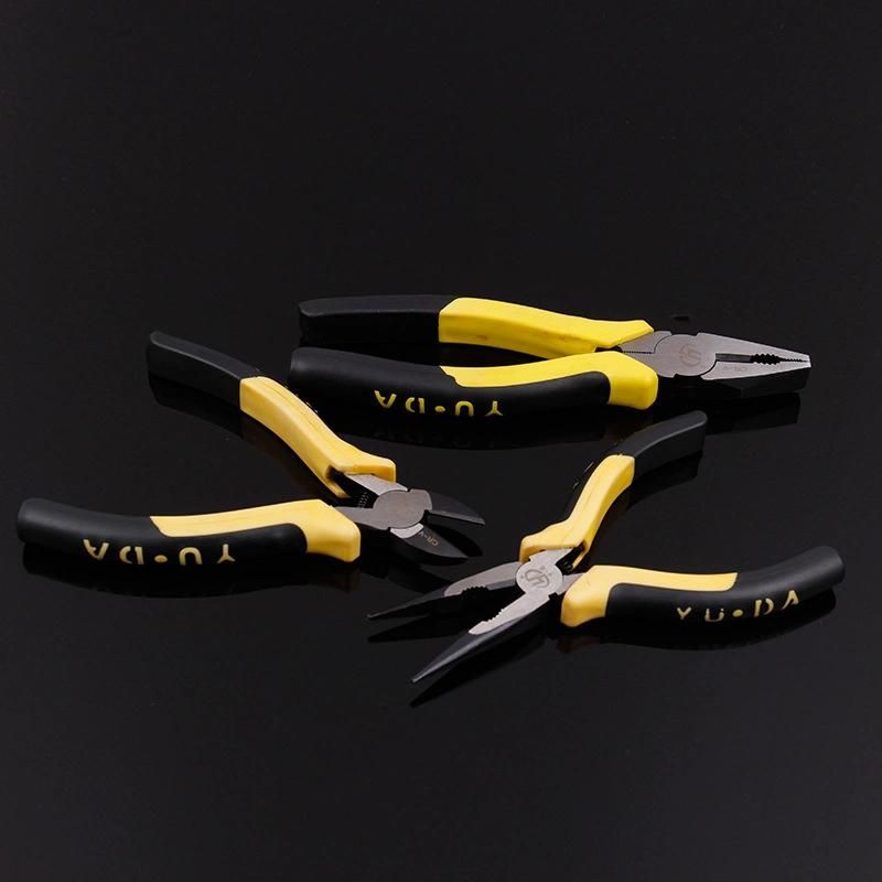 American Type Long Nose Pliers Black and Polish Plated