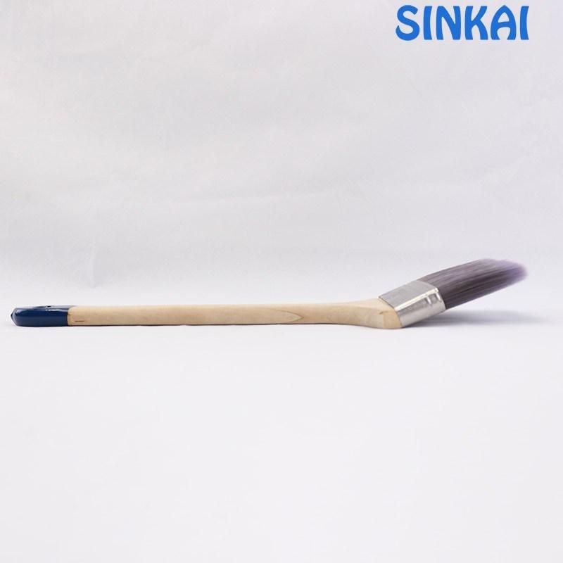 Factory Direct Sale Filaments Radiator Brush  Extra Long Bent Natural Wood Handle