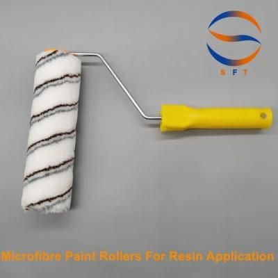 9 Inch Microfibre Paint Rollers Non Sheeding for Resin Gelcoat