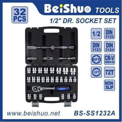 32PCS Cr-V Material Hand Tool Set with Chrome Surface