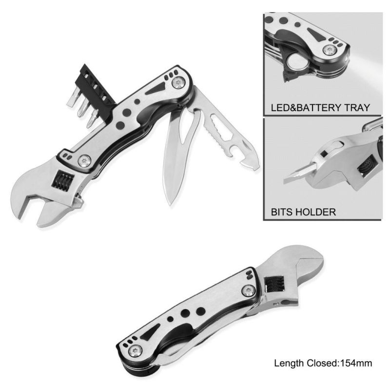 Multifunction Wrench Multi Function Tool with LED Flashlight (#8387)