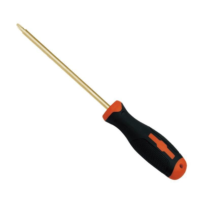 WEDO Non-Sparking Screwdriver Aluminium Bronze Torx/Star Screwdriver Double Color Anti-Slip Handle