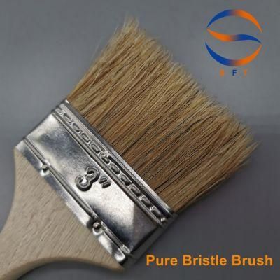 Pure Hog Pig Hair Bristle Brush FRP Tools for Laminating