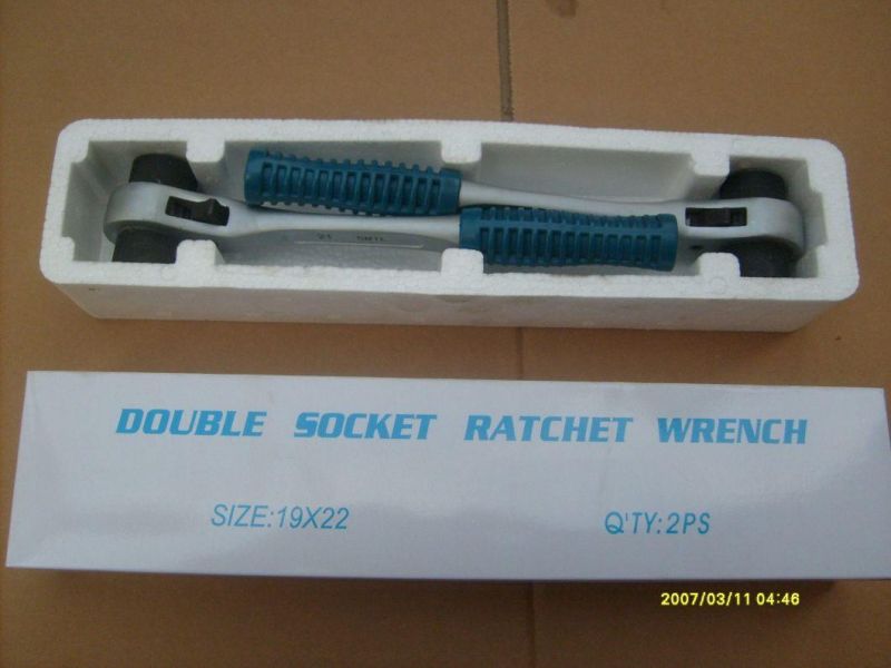 Double Socket Rapid Ratchet Wrench