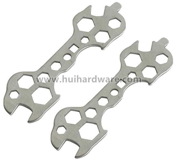 5-17mm Flat Ten in One Bicycle Repair Tools Spanner Wrench