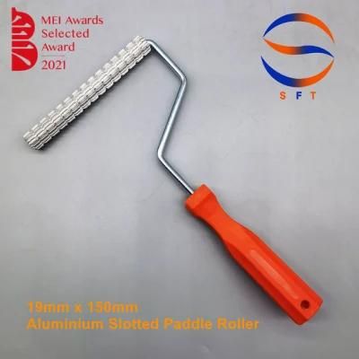 19mm Diameter 150mm Length Aluminium Slotted Paddle Rollers for Laminating