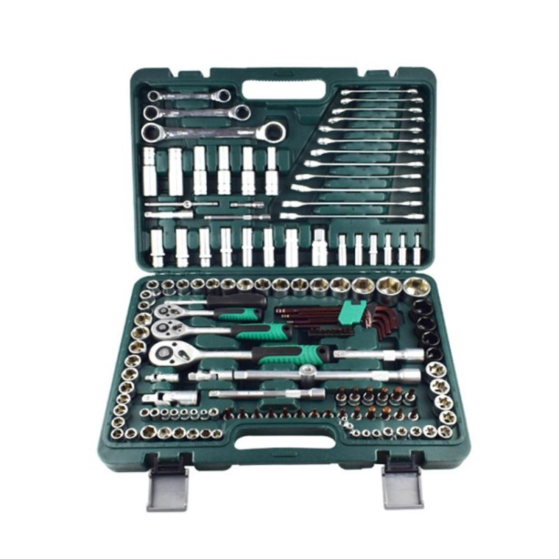 Car Repair 150 PCS Ratchet Wrench Tools Box S2 Screwdriver Bits Socket Wrench Hand Tool Set Case Kit