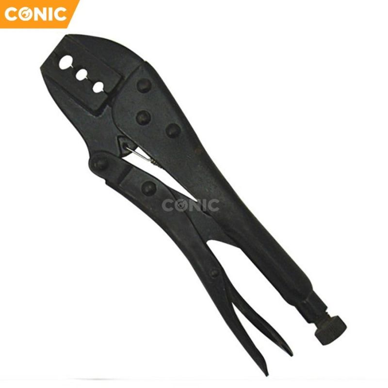 Negative Opening Vise Grip Locking Plier with Two Holes