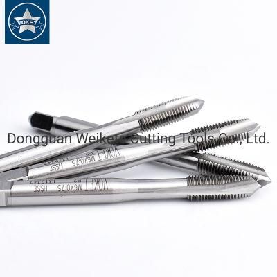 Hsse-M35 JIS Spiral Pointed Taps M1.4 M1.6 M1.7 M1.8 M2 M2.2 M2.5 M2.6 M3 M4 M4.5 M5 M5.5 M6 M7 M8 M9 M10 Fine Thread Screw Tap