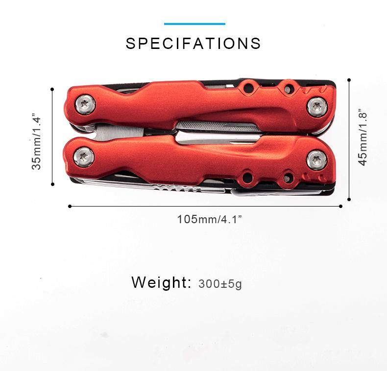 Amazon Hot Selling Wholesale Aluminum Handle High Quality Stainless Steel Pliers Multitool Pliers