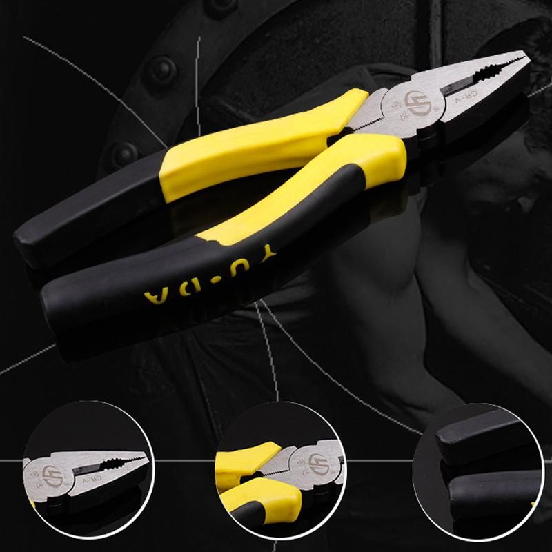 American Type Combination Pliers Black and Polish Plated