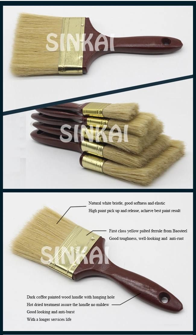 Coffee Color Handle Brush Painting with Nice Quality