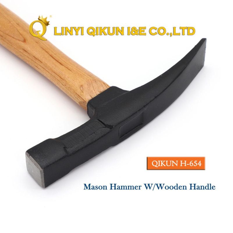 H-602 Construction Hardware Hand Tools Hard Wood Handle Flat Tail Inspection Hammer