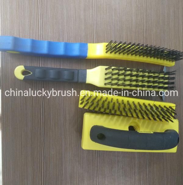 Plastic Holder Steel Wire Polishing Brush (YY-432)