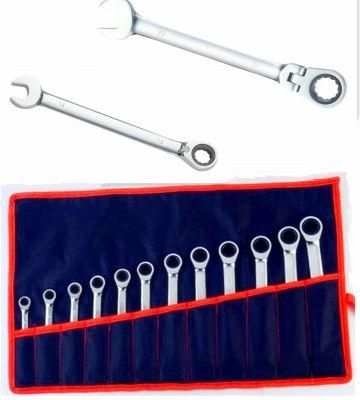 12PCS Stable and Flexible Gear Wrench Tool Set (FY1412C)