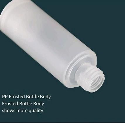 Wholesale Logo Design Plastic Container Cosmetics Packaging Clear Cosmetic Airless Bottle with Airless Pump