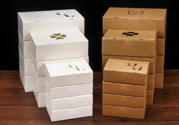 Kraft Paper Food Takeaway Box Food Package Box Salad Package Box Fried Chicken Package Box Oil Proof Wholsale