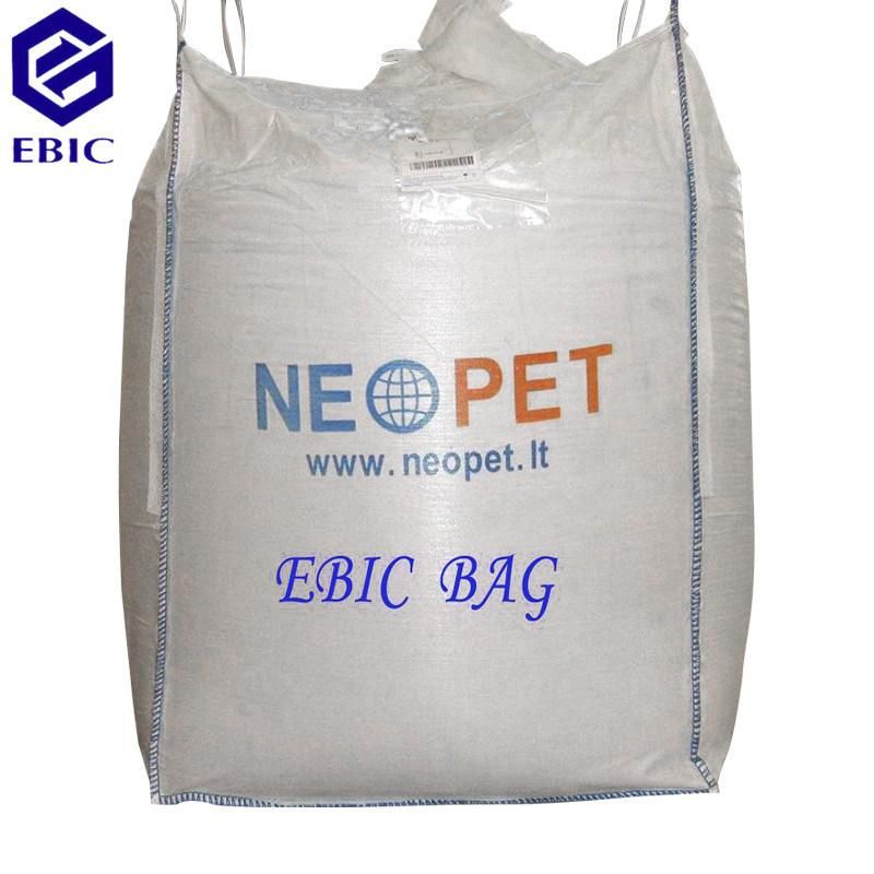 U-Panel Body Corner Loops Fertilizer Cement Sand Mineral Printed Overlocking Sewing Anti-UV Treatment PP Plastic Woven FIBC Ton Super Sack Bulk Jumbo Big Bag