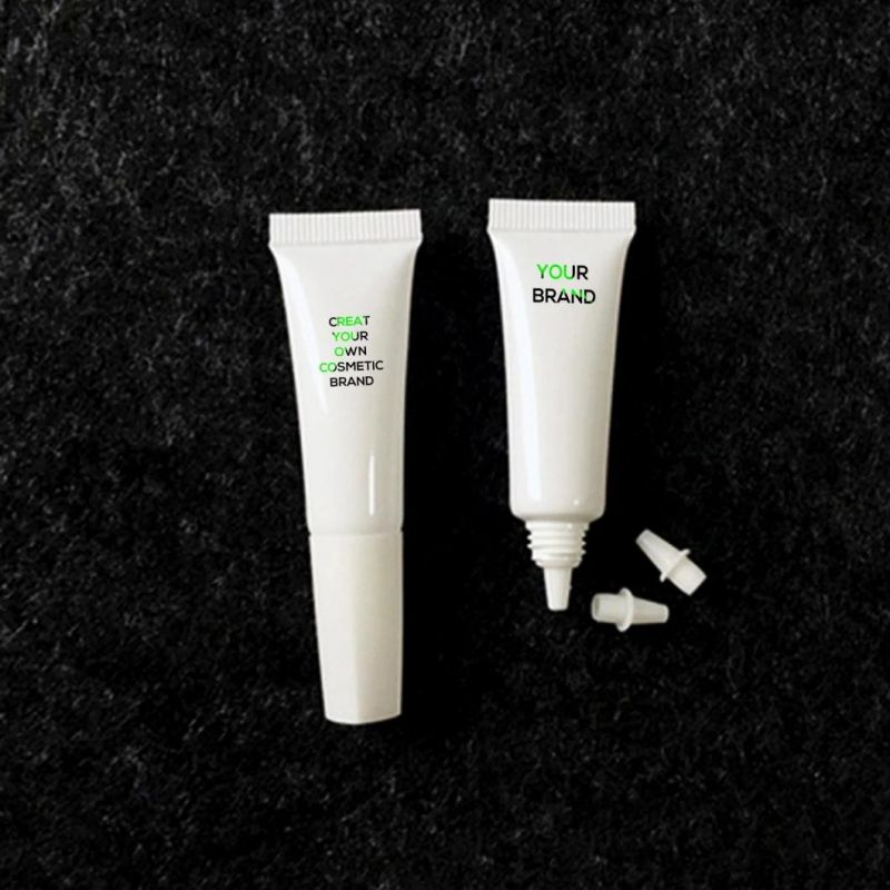 White Black Squeeze Liquid Facial Cleanser Cosmetic PE Plastic Soft Tube