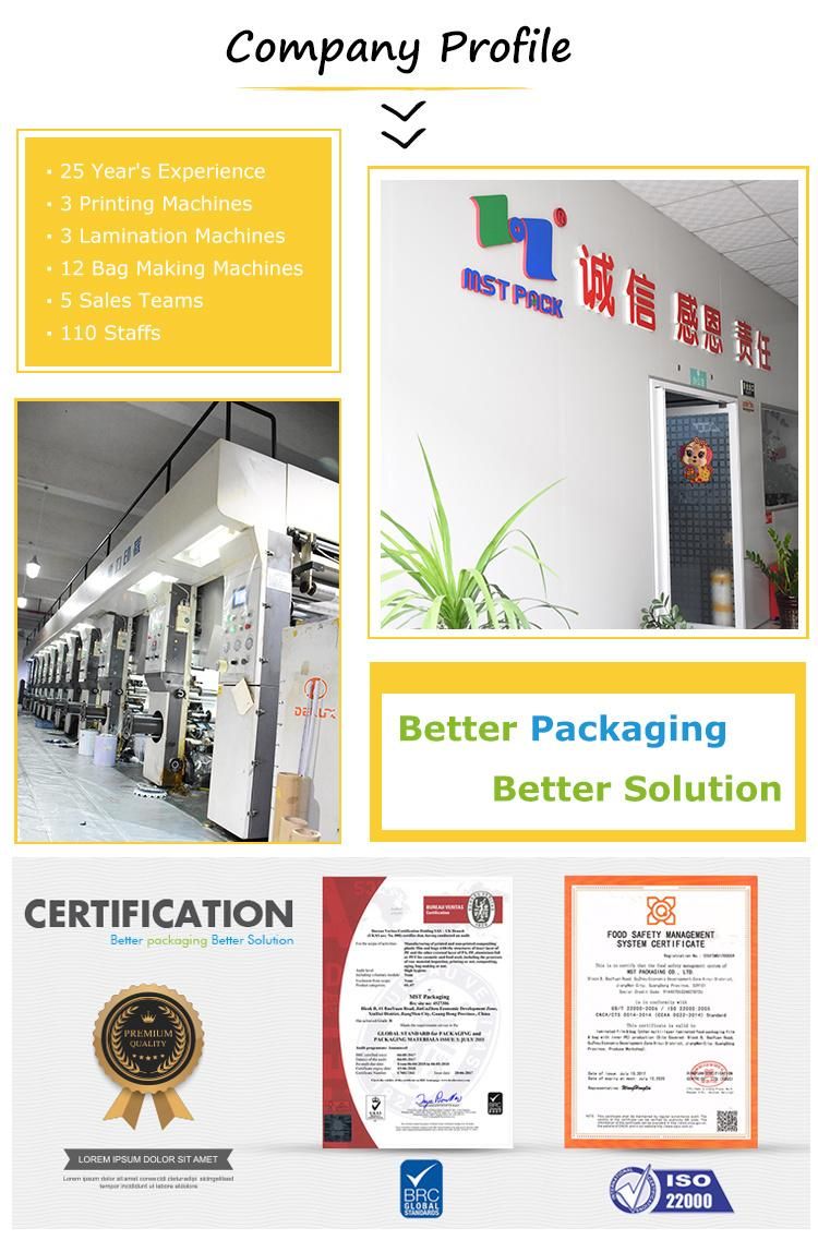 Plastic Zip Lock Block Bottom Biodegradable Banana Bag Factory China