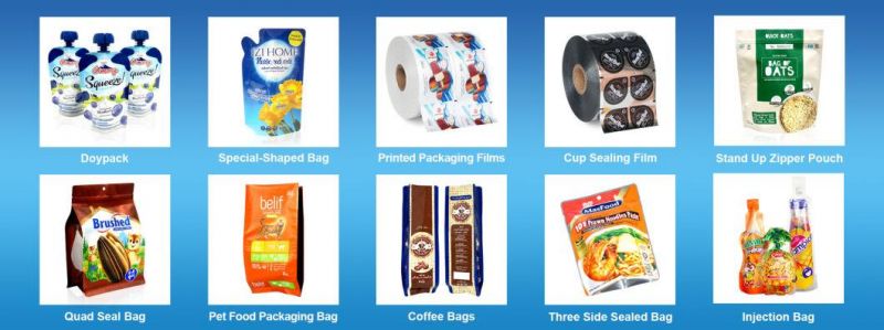 Dq Pack Custom Logo Zipper Bag Custom Printed Mylar Bag Wholesale Stand up Pouch with Zipper for Oat Packing