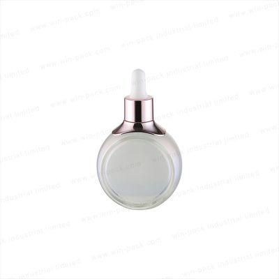 Winpack Lotion Bottle Packaging Good Design Shape Glass Dropper Bottle with Gradient Solid Color Lotion Bottle Design