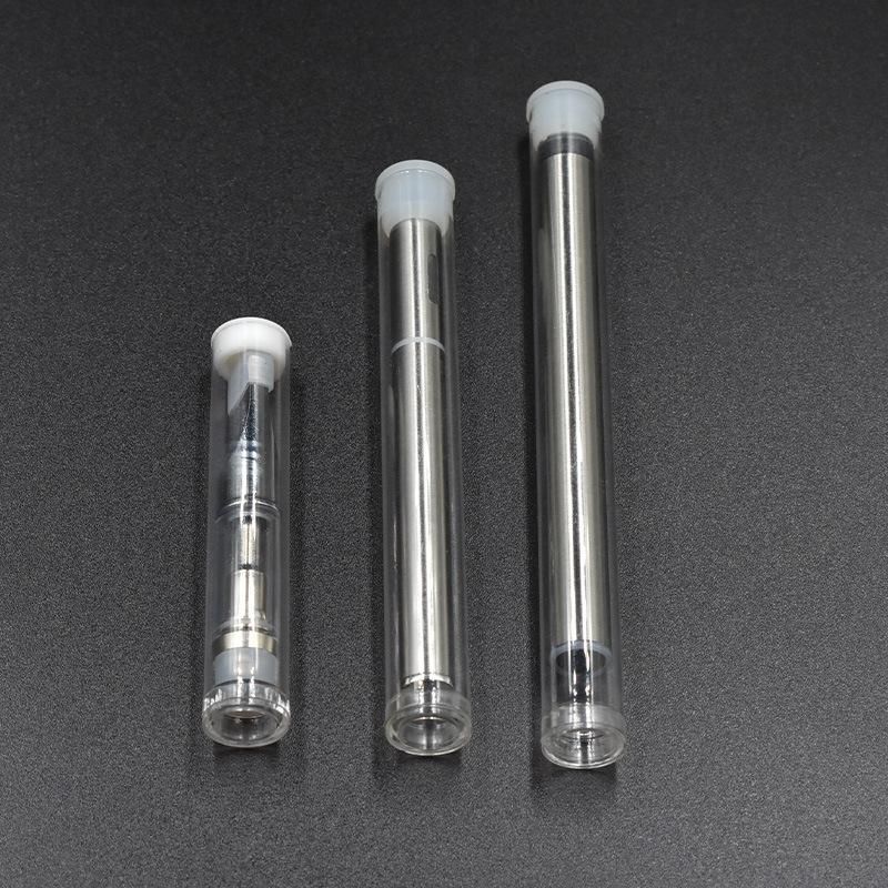 Custom Clear Plastic Vape Cartridge Battery Packaging Plastic Tube