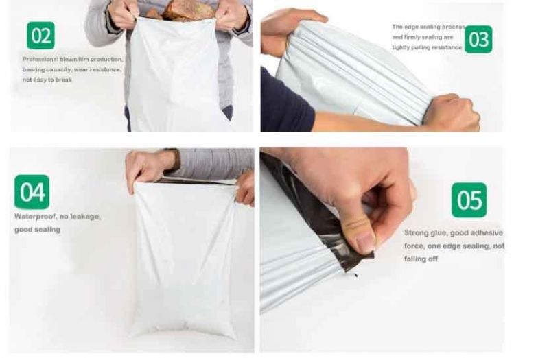 100% Compostable Biodegradable Bag Self-adhesive PLA Courier Mailer Biodegradable Bag Clothes Bag