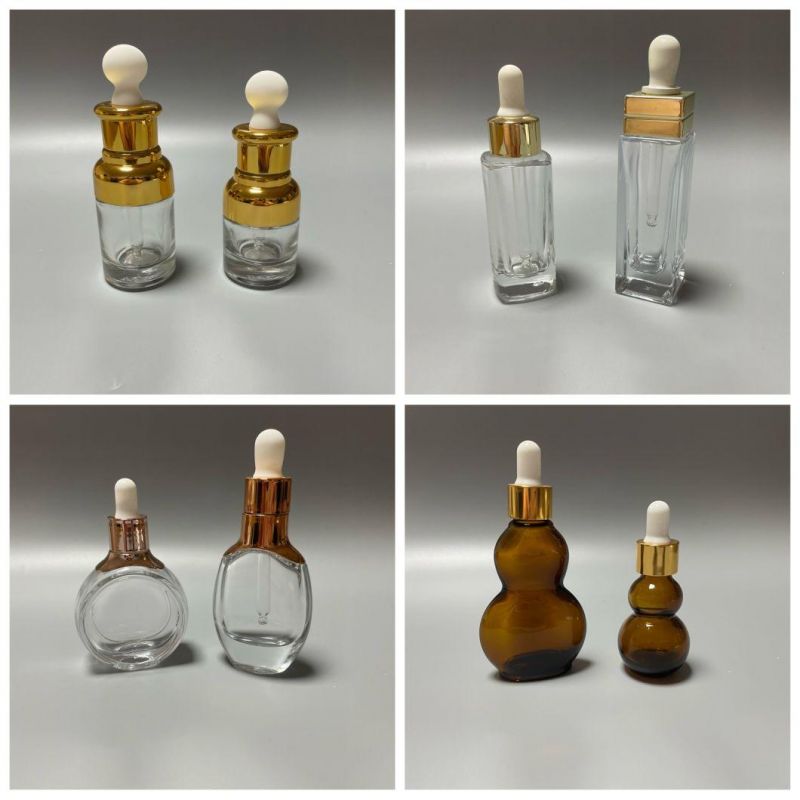 Customized Empty Serum Oil Bottle Glass Essential Oil Dropper Bottle