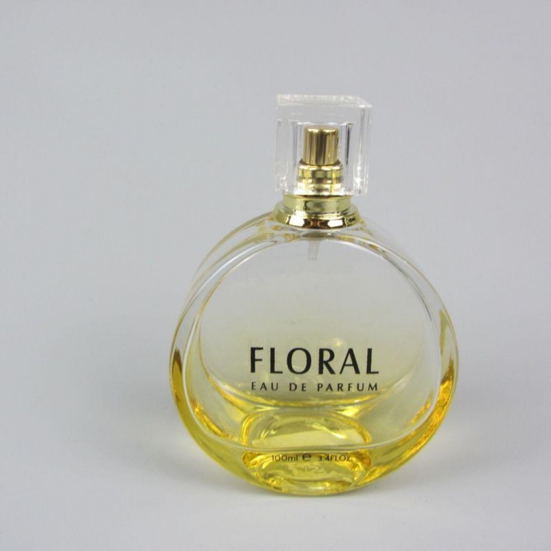 Yellow Gradient Empty 100ml Perfume Glass Bottle