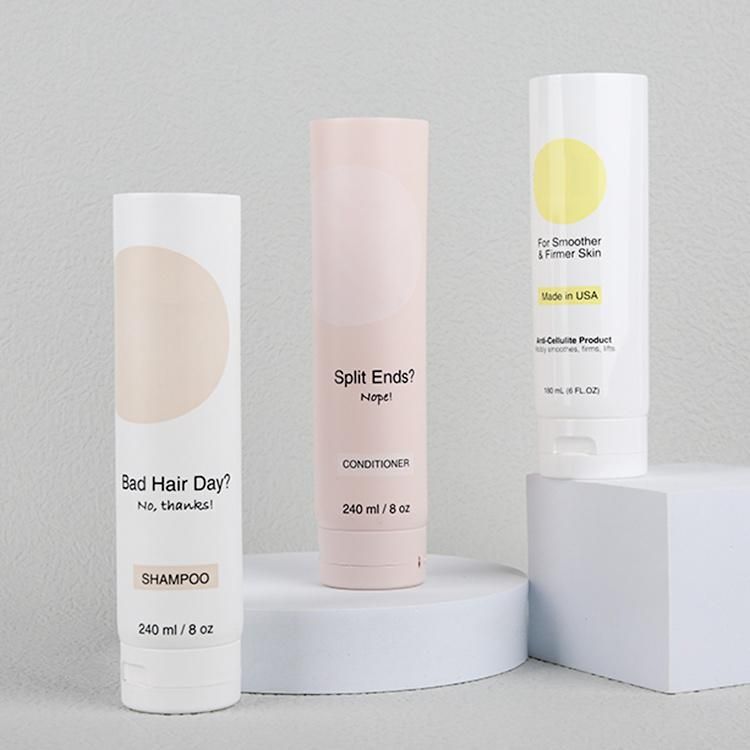 Cosmetic Tube Plastic Flap Tube Sunscreen with Customized Cap Packaging Materials Plastic Soft Tube