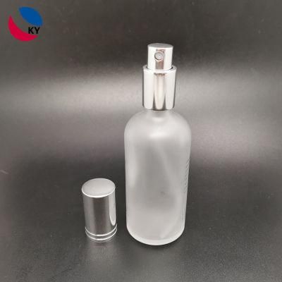 Hot Sale Boston Shape Round Shoulder Frosting Mist Spray Glass Bottle