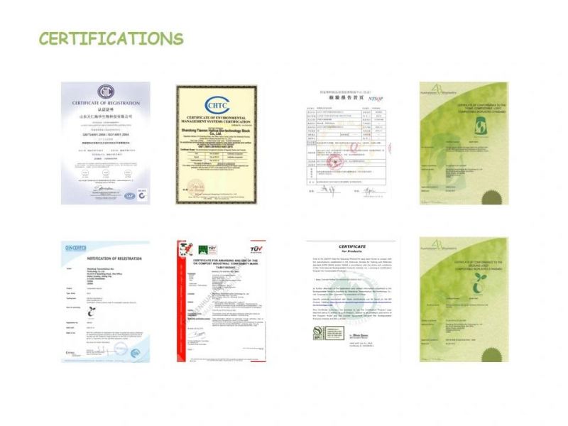 Compostable PLA Pbat Cornstarch Modified Resins for Blowing Film Making Bio Bags