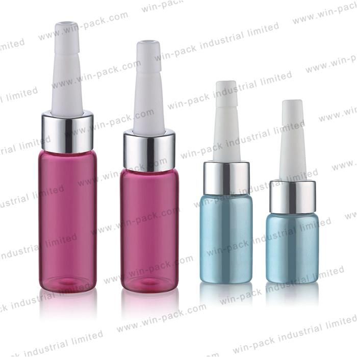 30ml Luxury Solid Red Glass Bottle Press Button Dropper Cosmetic Container Shiny Gold Collar