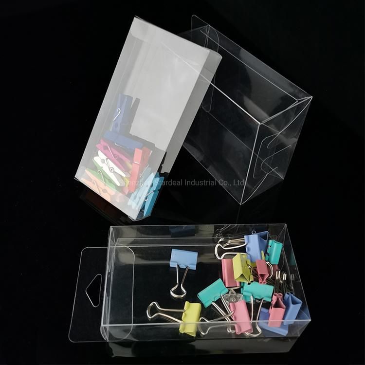 Transparent Pet Dessert Box Plastic Food Packing with Card