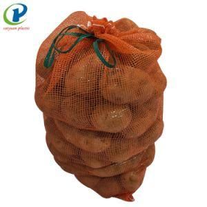 Drawstring Leno PP Mesh Bag Onion Fruit Net Bags