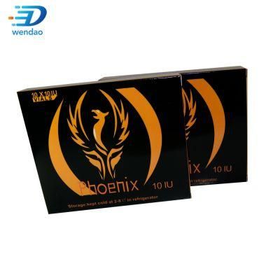 Custom Holographic Printing 10iu 12iu 15iu HGH 2ml Vials Paper Boxes for Somatropina Human Growth Hormone