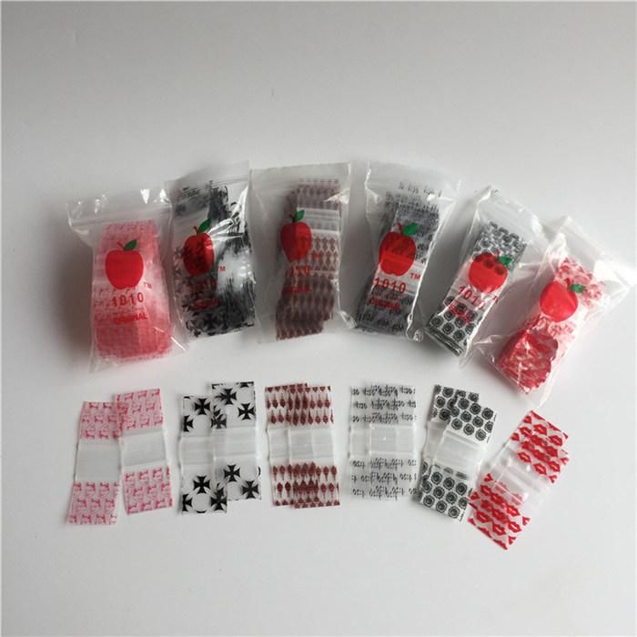 Food Grade Ziplock Jewelry Bags Apple Brand Clear Mini Apple Ziplock Baggies