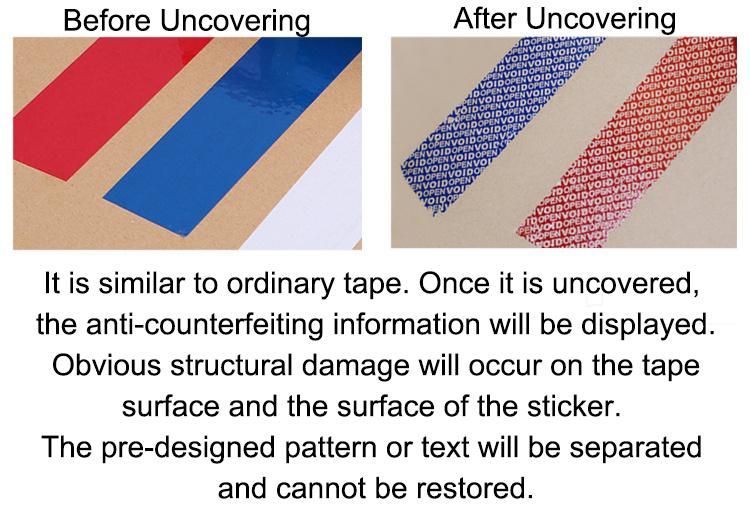 Anti-Theft Security Void Tamper Evidence Box Seal Adhesive Tape