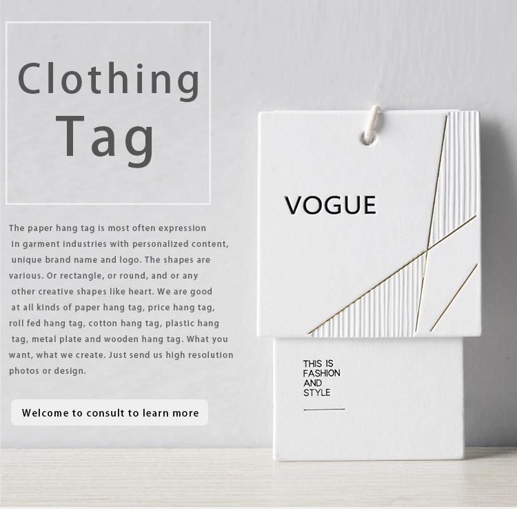 Fsc Eco-Friendly Recycled Paper Hangtag