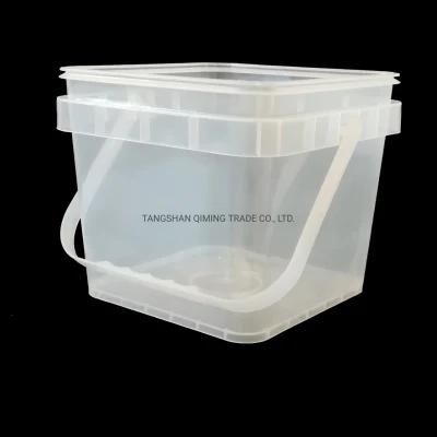 Food Grade Durable Custom 1L-20L Plastic Container Transparent