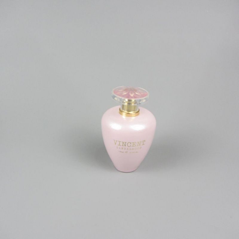 Wholesale 100ml Fancy Round Cylinder Luxury Empty Glass Perfume Bottle