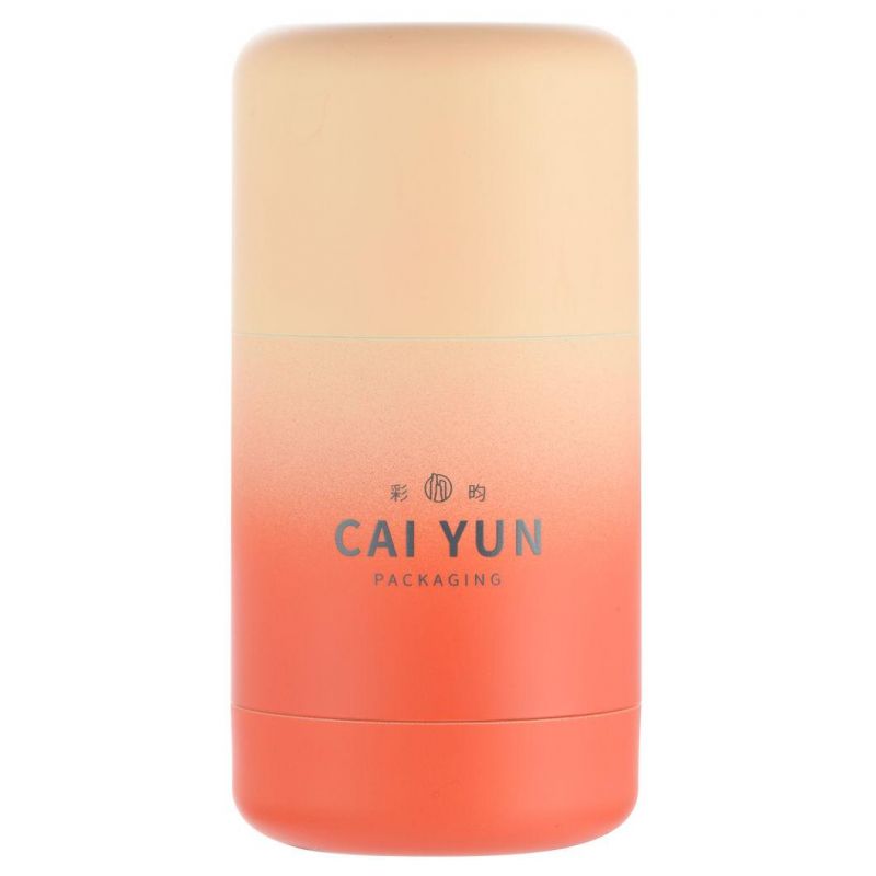 Hot Sale Gradient Color Multicolor OEM/ODM Multiple Repurchase Plastic Deodorant Container