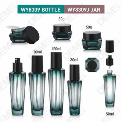 Unique Shape Cosmetic Packaging 40ml 60ml 100ml 120ml with Plastic Lotion Pump and Cap