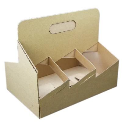 Custom Printed Beer Corrugated Paper Packaging Box with Handle