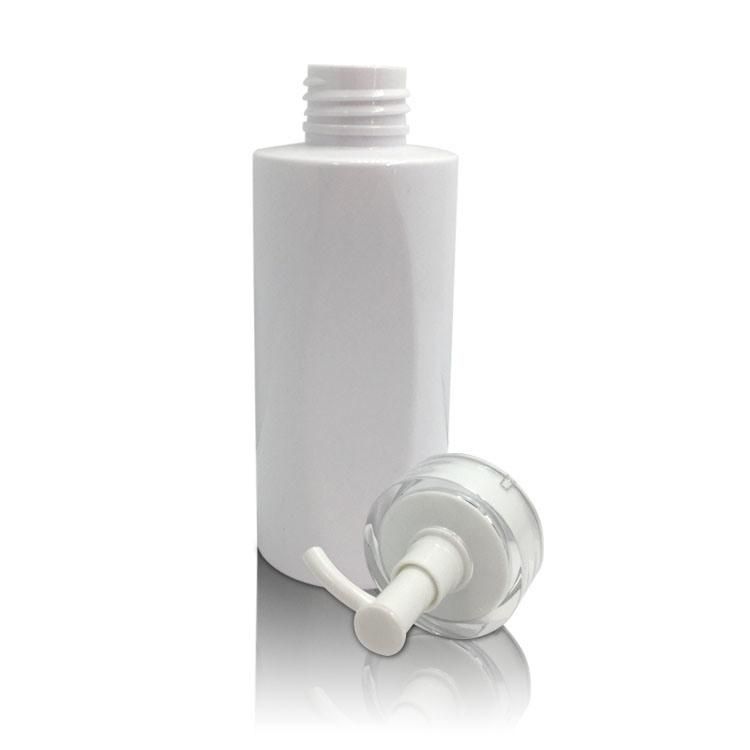 Milk Plastic Pump 120ml Frosted Clear Lotion Bottle Ssh-3142