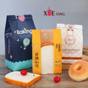 Factory Supplier Food Grade Toast Bread Take Away Packing Bag with Visible Window