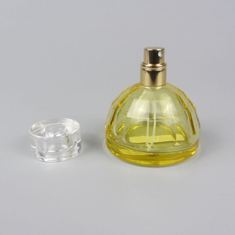 Clear Black Custom Women Scent Perfume Glass Bottle